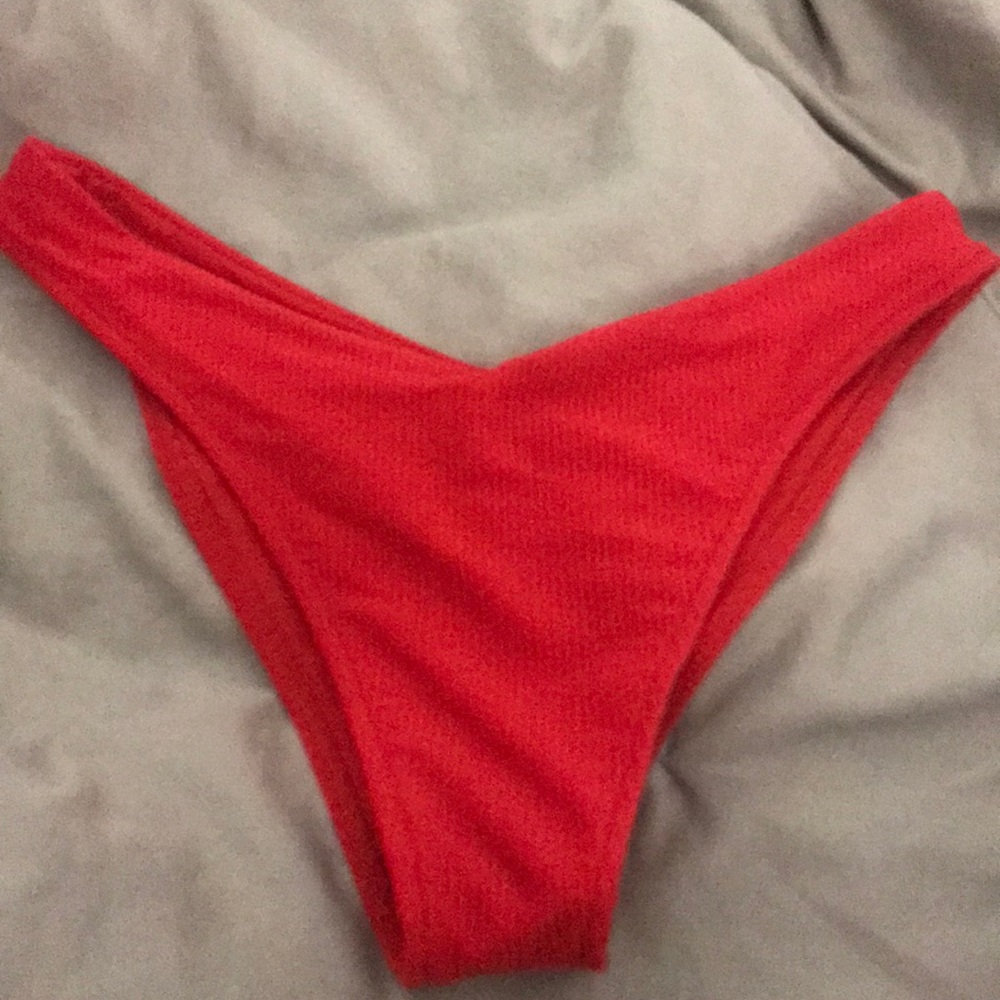 Frankie’s Bikinis red bikini bottom